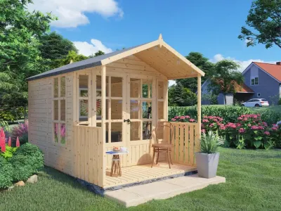 Gartenhaus Hanley 19 mm natur Produktbild #2