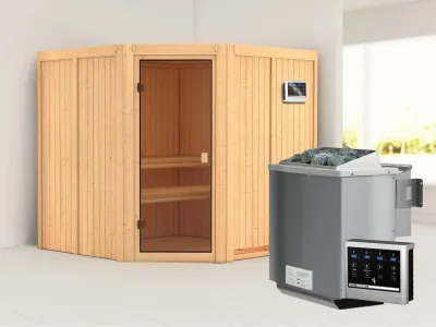 Elementsauna 68 mm Celine 3 SPARSET inkl. 9 kW Bio-Kombiofen und ext. Steuerung Produktbild #2