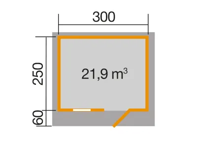 Gartenhaus Blockbohlenhaus 131 Gr. 2 45 mm naturbelassen Produktbild #3