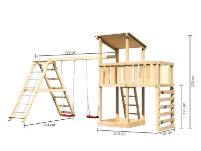 Spielturm Anna naturbelassen mit Varianten Produktbild #8