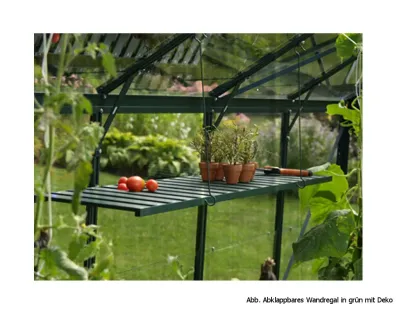 Gewächshaus Zubehör Aluregal, abklappbar, schwarz Produktbild #1