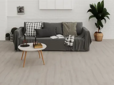 Vinylboden Premium Klickvinyl Eiche Schneeweiß Landhausdiele Produktbild #1