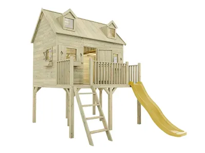 Stelzenhaus Madrid KDI inkl. Rutsche gelb Produktbild #4