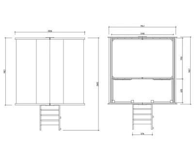 Stelzenhaus Toby inkl. Rutsche rot Produktbild #8