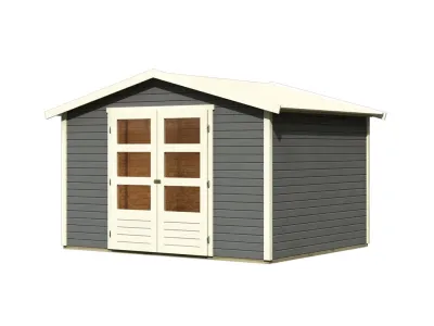 Gartenhaus Carlton 4 19 mm terragrau Produktbild #7