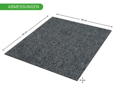 Teppichfliese Nadelfilz Jersey 50 x 50 6 mm stark Produktbild #11