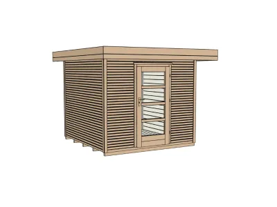 Gartenhaus Designhaus wekaLine 172 Gr. 1 28 mm naturbelassen Produktbild #3