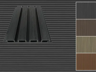 WPC 4-fach Rhombusprofil Charcoal co-extrudiert Produktbild #10