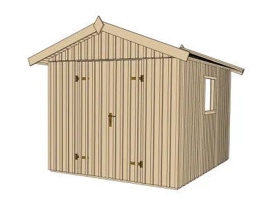 Gerätehaus Schwedenhaus Gr. 3 naturbelassen Produktbild #3