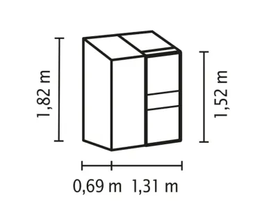 Gewächshaus Ida HKP 4 mm, Aluminium-blank eloxiert Produktbild #4