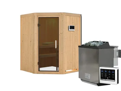 Sauna Systemsauna Larin, inkl. 9 kW Bio-Ofen mit externer Steuerung Produktbild #3