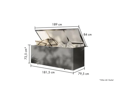 Metallbox "Himalia 3" graualuminium Produktbild #2