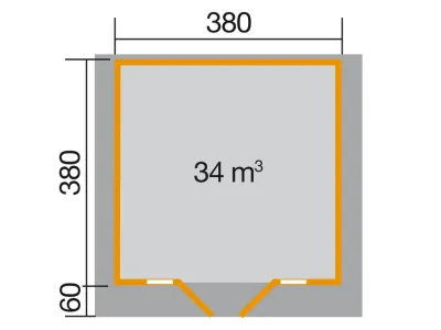 Gartenhaus 137 Gr. 2 45 mm naturbelassen Produktbild #2
