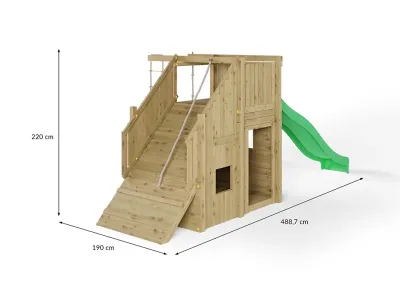 Spielturm Ramphouse KDI inkl. Rutsche grün Produktbild #6
