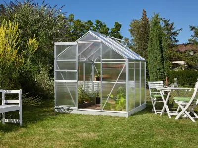 Gewächshaus Leilani Hohlkammerplatte 4 mm, 3,8 m², Aluminium eloxiert Produktbild #3