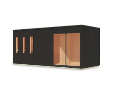 Saunahaus Monterey 73 mm schwarz Produktbild #3