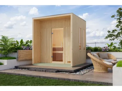 Saunahaus Arcadia 73 mm naturbelassen Produktbild #16