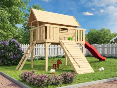 Stelzenhaus Fidel SET naturbelassen Produktbild #11