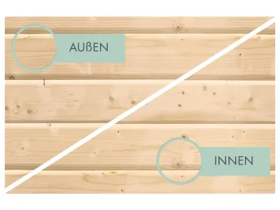 Gartenhaus Jupiter 3,5 19 mm naturbelassen - graualuminium Produktbild #6