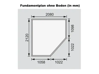Gartenhaus Schwandorf 3 19 mm naturbelassen Produktbild #4