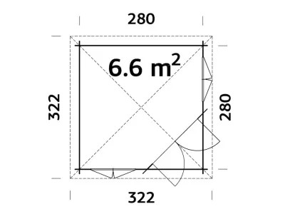 Pavillon Melanie 6,6 m² grau tauchimprägniert Produktbild #3