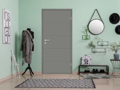 Wohnungseingangstür Mala 10 Lack Lavagrau RAL 7037 Produktbild #2