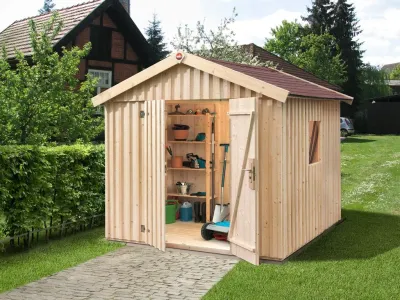 Gerätehaus Schwedenhaus Gr. 3 naturbelassen Produktbild #1