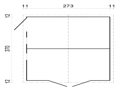 Gerätehaus Dan 10 m² 16 mm naturbelassen Produktbild #3