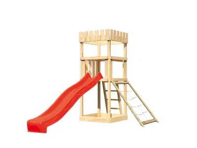 Spielturm Ritterburg Löwenherz SET naturbelassen Produktbild #4