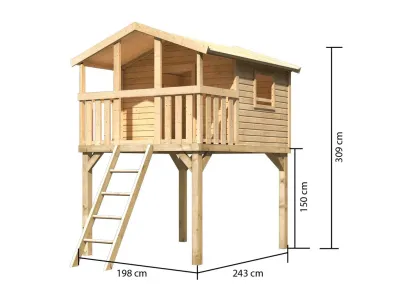 Stelzenhaus Benjamin naturbelassen Produktbild #3