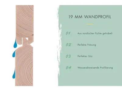 Gartenhaus Lahar 3,5 19 mm Produktbild #8