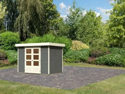 Gartenhaus Askola 4 19 mm terragrau Produktbild #3