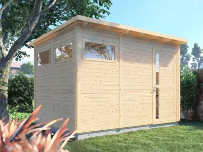 Gartenhaus Punta 3 19 mm natur Produktbild #1