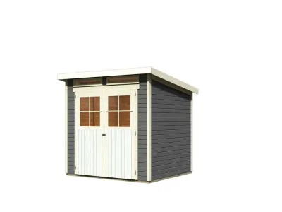 Gartenhaus Glücksburg 4 ECO 19 mm terragrau Produktbild #8