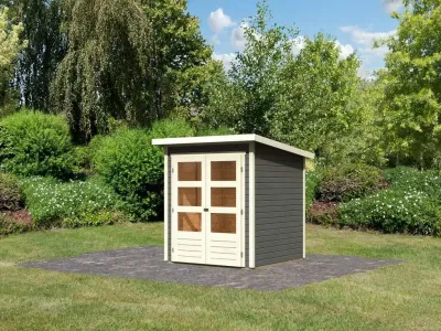 Gartenhaus Stockach 2 19 mm terragrau Produktbild #3