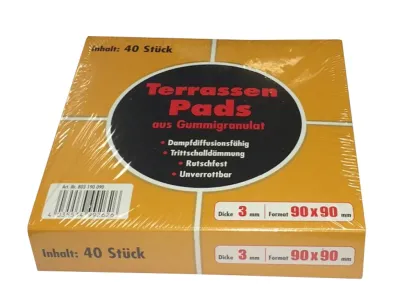 Terrassenpads 3 mm aus Gummigranulat 40 Stück Produktbild #1
