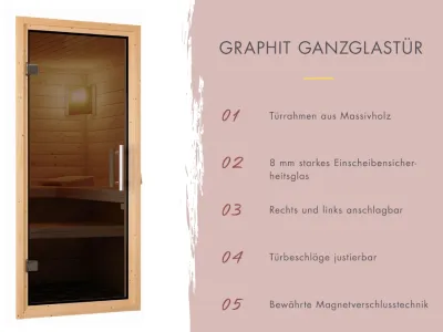 Saunafass SPARSET Royal 3 inkl. Saunaofen 9 KW mit externer Steuerung Produktbild #3