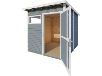 Gartenhaus Punta 2 19 mm hellgrau Produktbild #8