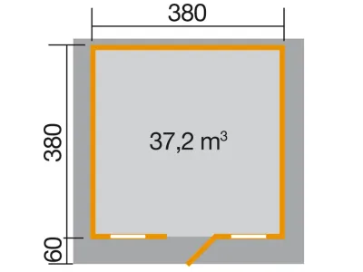 Gartenhaus 138 Gr. 2 45 mm naturbelassen Produktbild #2