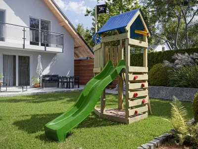 Spielturm Pirat Captain Jolly KDI inkl. Rutsche grün Produktbild #2