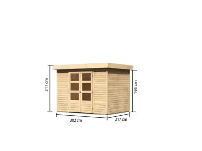 Gartenhaus Askola 4 19 mm naturbelassen Produktbild #9