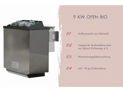Fasssauna Quadro 1 38 mm naturbelassen mit bronzierter Ganzglastür Produktbild #15