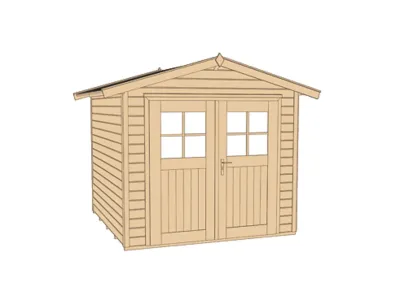 Gerätehaus 224 Gr. 3 21 mm naturbelassen Produktbild #3