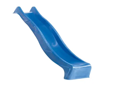 Spielturm Set Lotti naturbelassen inkl. Rutsche blau und Doppelschaukel Produktbild #4