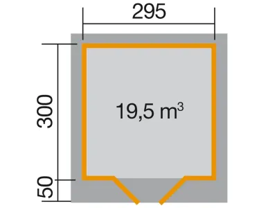 Gartenhaus Designhaus 126 Gr. 3 28 mm grau Produktbild #2