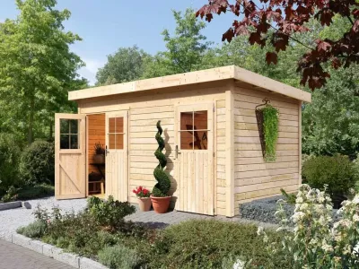 Gartenhaus Mattrup 28 mm naturbelassen Produktbild #1