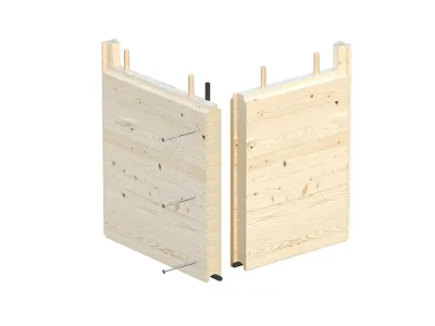 Gartenhaus Grace 8,1+8,1 m² 56 mm naturbelassen Produktbild #2