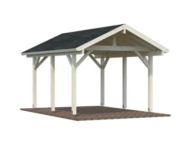 Carport Robert 11,7 m² transparent tauchimprägniert Produktbild #2