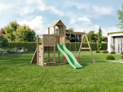 Spielturm Floppi KDI inkl. Doppelschaukel + Rutsche Produktbild #5