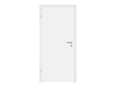 Mosel Wohnungseingangstür Set Alba CPL RAL 9003 - Türblatt, Zarge, Drückergarnitur Produktbild #4